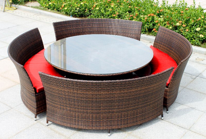 Rattan dining table and chair PF8932
