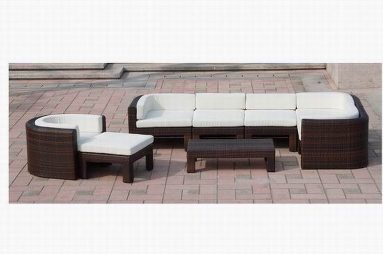 Garden furniture rattan sofa PF8808